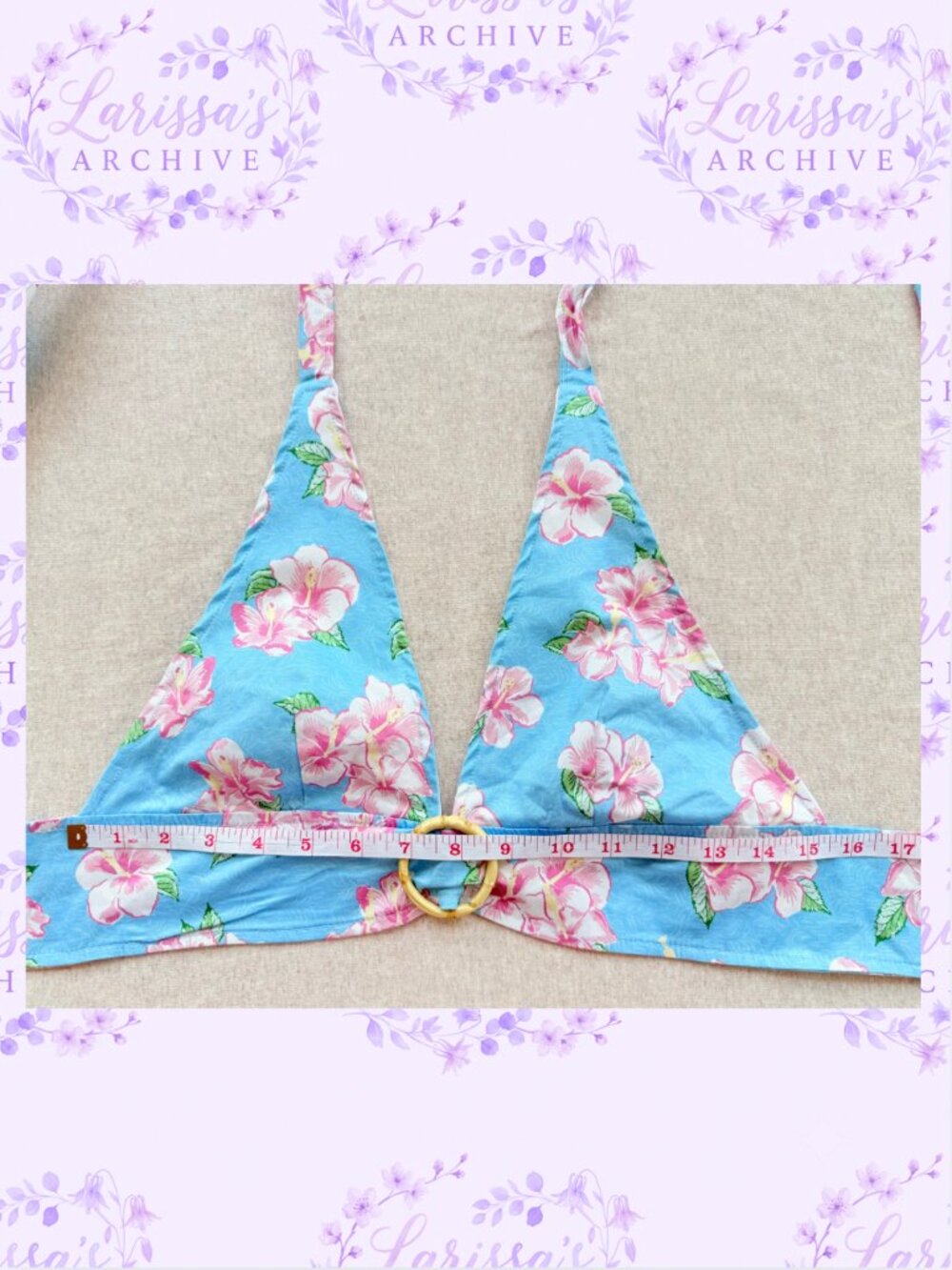 dELiA*s by Dolls Kill | "Long Hot Summer" Hibiscus Two-Piece Set | Size XS - Picture 11 of 16